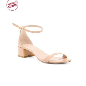 STUART WEITZMAN Adobe Made In Spain Patent Leather 75 Sandals